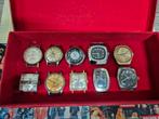 Partij vintage horloges, lot watches, mechanische handopwind, Verzenden, Gebruikt, Rood, Ducal, Ancre, Buler, Prisma, Elan