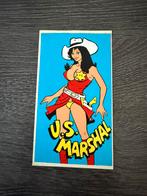 Vintage sticker US Marshal, Ophalen of Verzenden, Zo goed als nieuw
