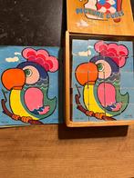 Vintage houten blokken Picture Cubes WB 355 *Made in China *, Antiek en Kunst, Ophalen of Verzenden
