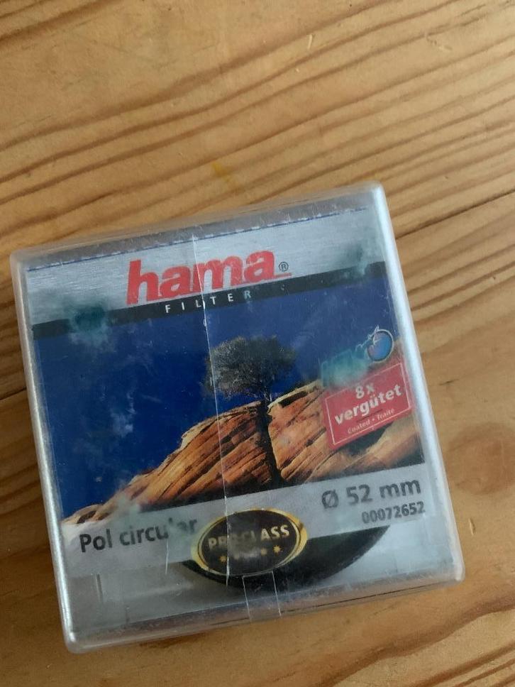 Hama Polarisatiefilter 52mm, Audio, Tv en Foto, Foto | Filters, Zo goed als nieuw, Polarisatiefilter, 50 tot 60 mm, Hama, Ophalen of Verzenden