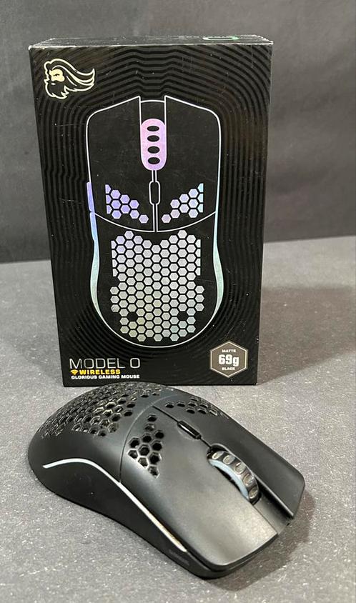 Glorious model O wireless (noire), Computers en Software, Muizen, Zo goed als nieuw, Muis, Draadloos, Gaming muis, Ophalen of Verzenden