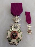 Medaille + miniatuur Orde van Leopold 1 Militair, Verzamelen, Militaria | Algemeen, Verzenden