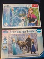 Lot de 2 puzzles frozen reine des neiges, Enlèvement ou Envoi, Comme neuf