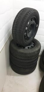 Winterbanden met velgen 5x100, Auto-onderdelen, Banden en Velgen, 15 inch, Velg(en), Gebruikt, 185 mm