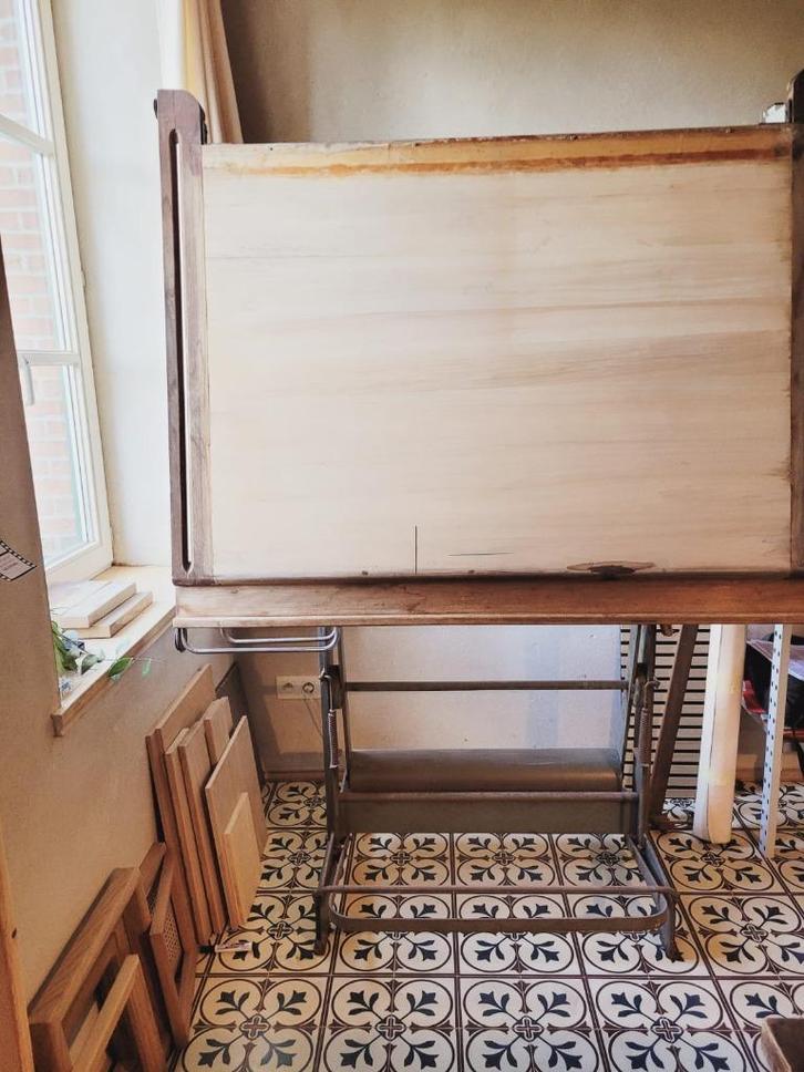 antieke tekentafel, Antiek en Kunst, Antiek | Meubels | Tafels, Ophalen