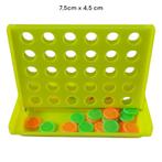 4 op een rij spel geel mini formaat 7,5cm x 4,5cm, Verzenden, Een of twee spelers, Nieuw, Fun toys