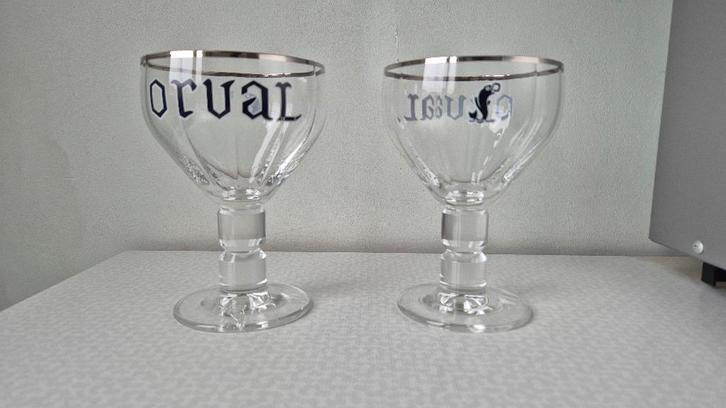 Art. 928 ORVAL - Bierglas 33 Cl (2x), Verzamelen, Glas en Drinkglazen, Zo goed als nieuw, Bierglas, Ophalen