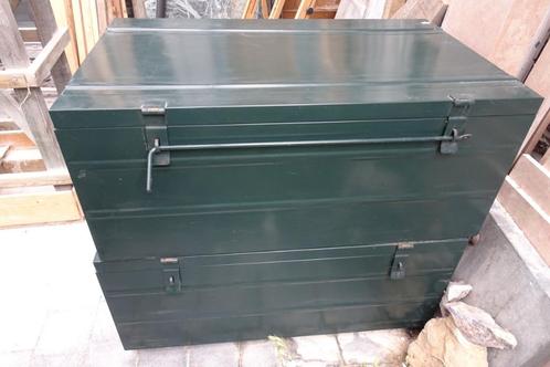 Twee koffers metaal 89x53x38cm enkel afhalen, Doe-het-zelf en Bouw, Kratten en Dozen, Zo goed als nieuw, Bak of Kist, 75 tot 100 cm