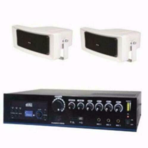 100 Volt omroep set voor de cros baan of voetbal veld,, Audio, Tv en Foto, Stereoketens, Nieuw, Speakers, Ophalen of Verzenden