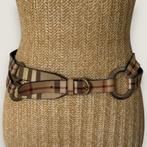 Burberry London haymarket check riem, 80 tot 90 cm, Bruin, Ophalen of Verzenden, Burberry London