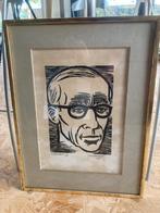 masereel houtsnede, Antiek en Kunst, Kunst | Etsen en Gravures, Ophalen