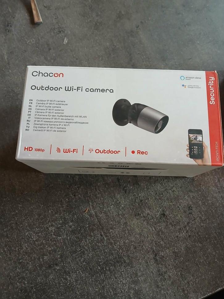Caméra de surveillance chacon  extérieure – très bon état, TV, Hi-fi & Vidéo, Caméras de surveillance, Comme neuf, Enlèvement