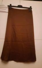 koffie bruin A lijn satijn rok maat M, Kleding | Dames, Rokken, Ophalen of Verzenden, Nieuw, Maat 38/40 (M), Bruin