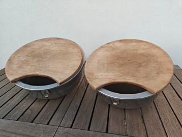 Spoelbak RVS rond, Gris, Utilisé, Moins de 50 cm, Enlèvement ou Envoi