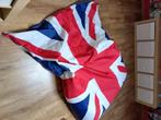 Pouf drapeau anglais, Maison & Meubles, Enlèvement, Comme neuf, Autres couleurs, Pouf