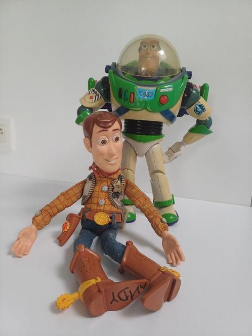Vintage originele Toy Story Buzz Lightyear & Cowboy Woody, Verzamelen, Disney, Gebruikt, Ophalen of Verzenden