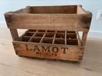 Vintage Bierkrat Lamot Mechelen 1963, Huis en Inrichting, Woonaccessoires | Kisten, Ophalen, Gebruikt