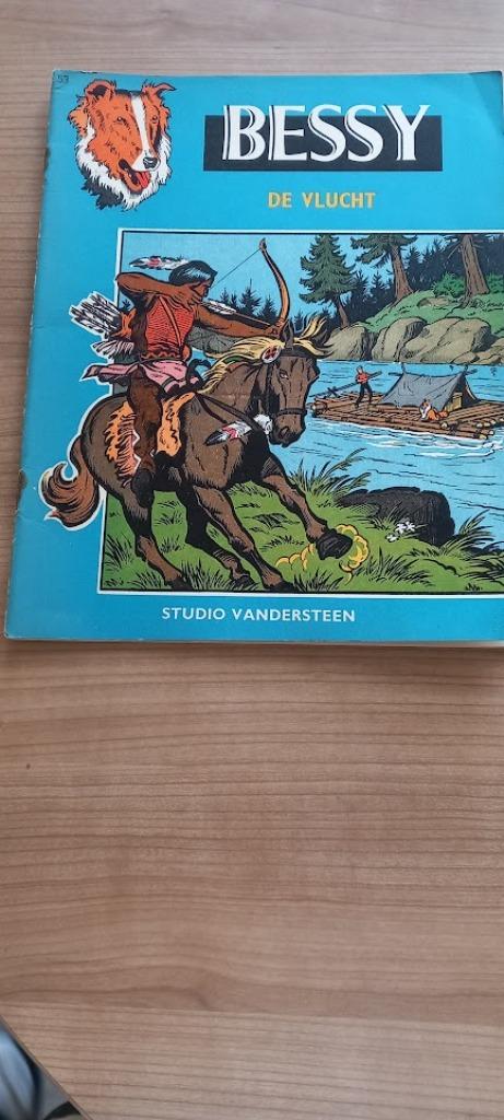 Bessy. Album nr 53. De Vlucht. 1 ste druk., Gelezen, Eén stripboek, Ophalen of Verzenden, Studio Vandersteen