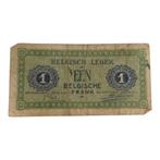 Belgisch leger - Een Belgische Frank - 1946, Ophalen of Verzenden, Landmacht, Overige typen