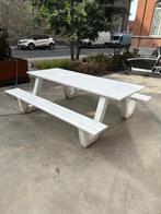 Picknicktafel aluminium wit, Tuin en Terras, Picknicktafels, Ophalen, Zo goed als nieuw, Rechthoekig, Aluminium