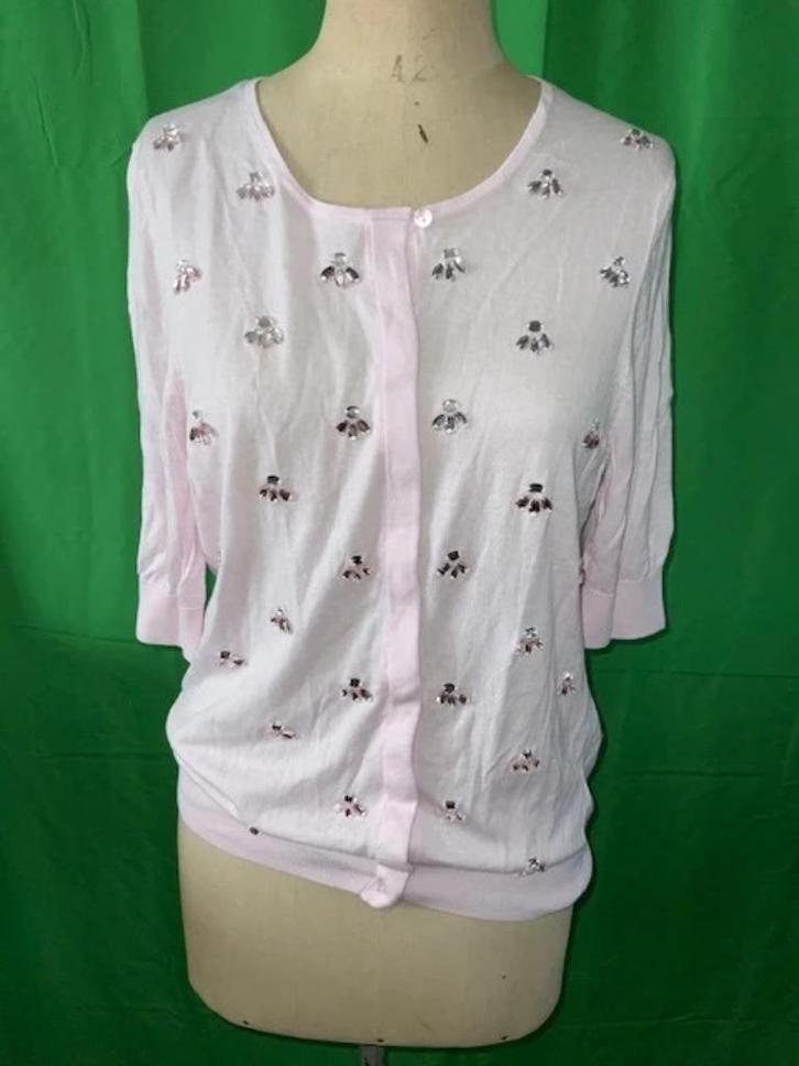 Cardigan gilet maat medium, Kleding | Dames, Truien en Vesten, Maat 38/40 (M), Roze, Verzenden