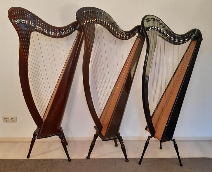 Te huur: Aoyama harp(en) 34 snaren en haakjes, Muziek en Instrumenten, Snaarinstrumenten | Harpen, Gebruikt, Ophalen