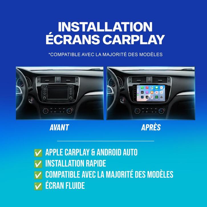 ✅ INSTALLATION ÉCRANS CARPLAY ✅ | VW, MERCEDES, AUDI, BMW, Auto diversen, Autoradio's, Nieuw, Ophalen of Verzenden