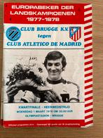 1 -3-1978 club brugge- atletico madrid, Verzamelen, Ophalen, Gebruikt, Boek of Tijdschrift