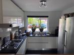 Moderne Witte Hoogglans Greeploze Hoekkeuken GEDEMONTEERD, Huis en Inrichting, Keuken | Complete keukens, Wit, Hoekkeuken, Ophalen of Verzenden