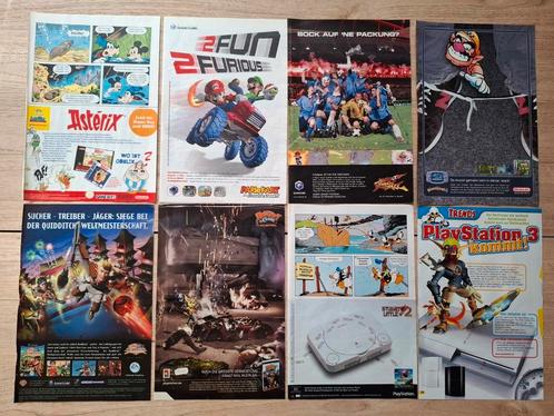 Vintage Duitse reclames voor Nintendo en Playstation spellen, Verzamelen, Merken en Reclamevoorwerpen, Gebruikt, Overige typen