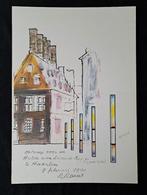 ROGER RAVEEL  8 Februari 1990 gesigneerd opgehoogde grafiek, Enlèvement