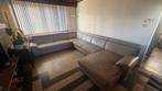 Beige lederen hoeksalon Belform, Huis en Inrichting, Ophalen, Zo goed als nieuw, Leer