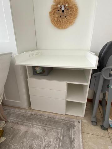 Table a langer IKEA convertible en bureau, Enlèvement, Comme neuf, Table