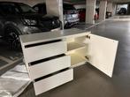 Moderne witte opbergkast met lades en plank, Ophalen, Zo goed als nieuw