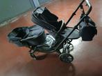 Dubbele kinderwagen, Kinderen en Baby's, Verstelbare duwstang, Zo goed als nieuw, Combiwagen, Ophalen