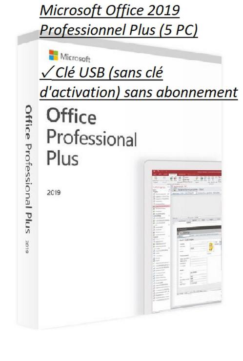 Microsoft Office 2019 Professional Plus (5 stuks)  USB-stic, Computers en Software, Office-software, Nieuw, Windows, Access, Excel