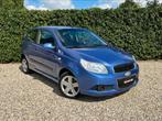 CHEVROLET AVEO 1.4 BENZINE 2009 (MET GARANTIE), Blauw, Bedrijf, 5 zetels, Grijs