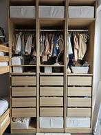 Grote set IKEA PAX garderobekasten – 8 stuks – verlichting, Ophalen, Gebruikt, 200 cm of meer, Eikenhout