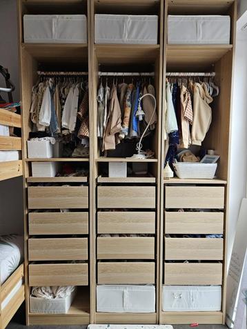 Grote set IKEA PAX garderobekasten – 8 stuks – verlichting beschikbaar voor biedingen