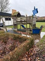 Speeltuig met glijbaan, hangbrug en 2 schommels, Kinderen en Baby's, Ophalen, Gebruikt, Glijbaan