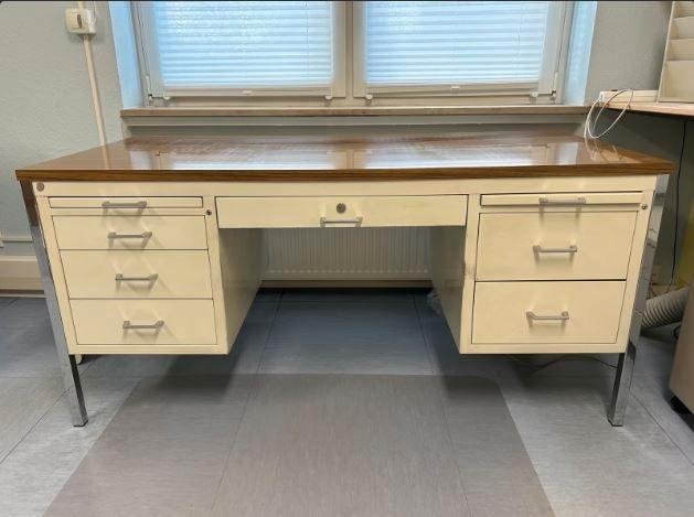 vintage BAISCH bureau metaal dokter industrieel mid-century, Collections, Rétro, Maison et Meubles, Enlèvement