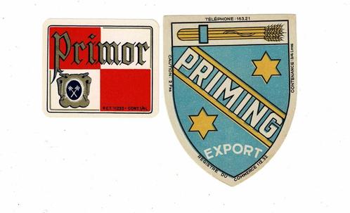 Oude bieretiketten van "PRIMING", Verzamelen, Biermerken, Nieuw, Overige typen, Overige merken, Verzenden