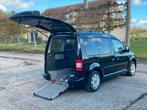 ♿️VW Caddy 2.0TDI Rolstoel Invalide Mindervalide TPMR, Auto's, Euro 5, Monovolume, Caddy Combi, Zwart