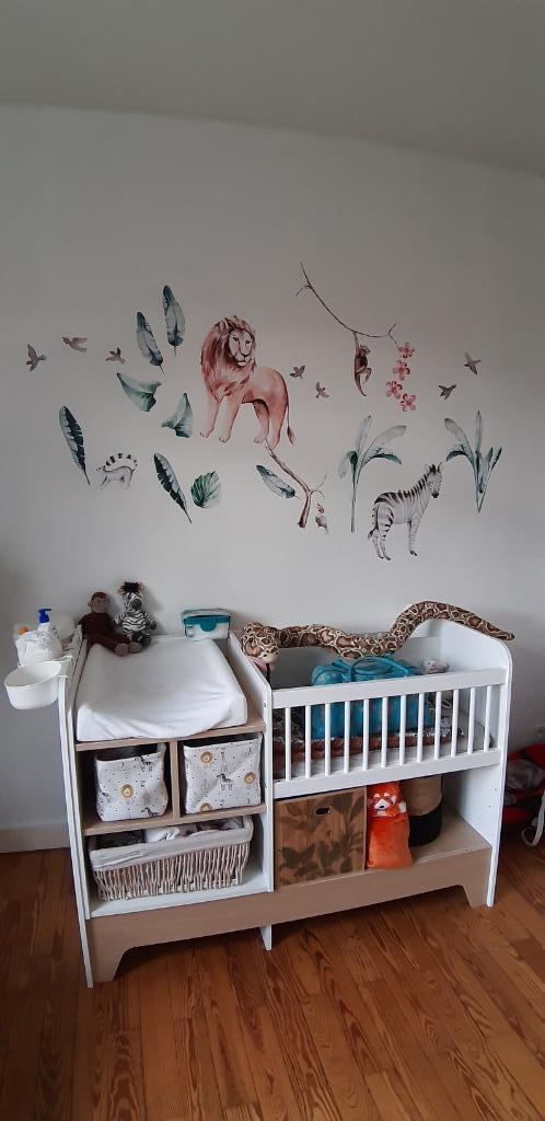 Lit bébé évolutif > 6 ans, Huis en Inrichting, Slaapkamer | Bedden, Zo goed als nieuw, Eenpersoons, 70 cm of minder, 190 cm of minder