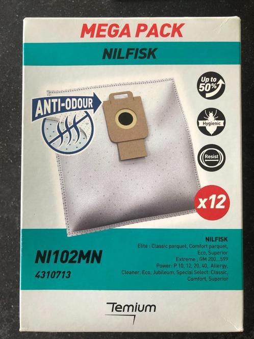 Stofzuigerzakken Nilfisk megapack NI102MN - 12 stuks, Elektronische apparatuur, Stofzuigers, Nieuw, Stofzuiger, Stofzak, Ophalen