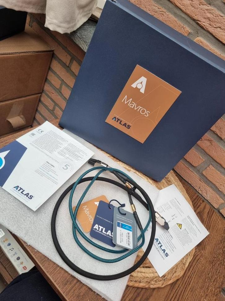 Atlas Mavros Grun Ethernet, Audio, Tv en Foto, Audiokabels en Televisiekabels, Zo goed als nieuw, Ophalen of Verzenden