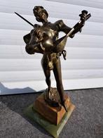 bronze mephistopheles signe auguste de wever, Antiek en Kunst, Ophalen of Verzenden, Brons