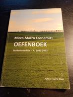 Micro - Macro Economy OEFENBOEK Studenteneditie 2023, Ophalen of Verzenden, Gelezen, Hogeschool, Ingrid Claes