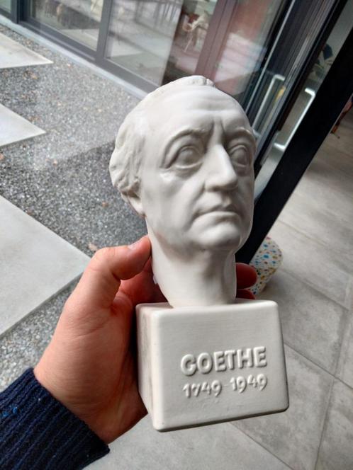 1960s vintage Rosenthal porselein buste Goethe, Antiek en Kunst, Kunst | Overige Kunst, Ophalen of Verzenden