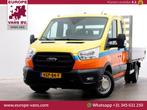 Ford Transit 350 2.0 TDCI 130pk D.C. Trend Open Laadbak Trek, Auto's, 264 g/km, Overige kleuren, Bedrijf, Ford